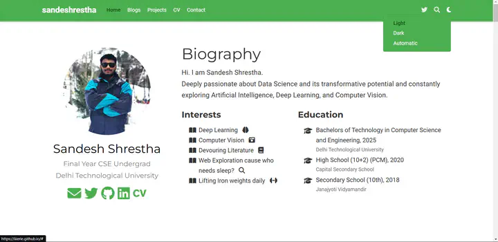 Academic Website